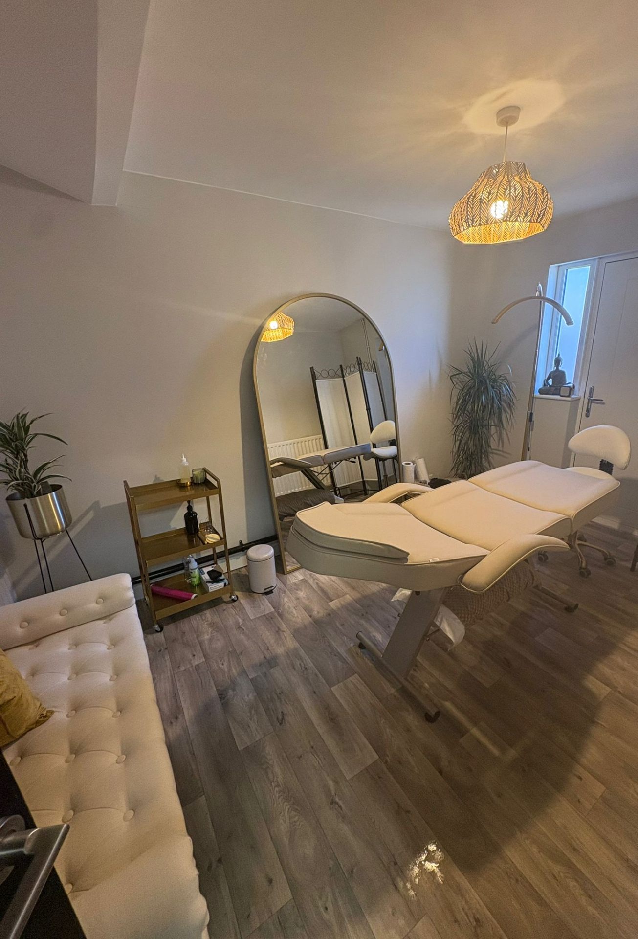 Calming treatment room interior at Opal retreat